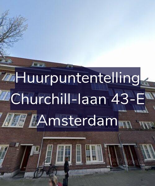 Foto gevel Huurpuntentelling voor Churchill-laan 43-E, Amsterdam