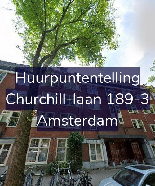 Foto gevel Huurpuntentelling voor Churchill-laan 189-3, Amsterdam
