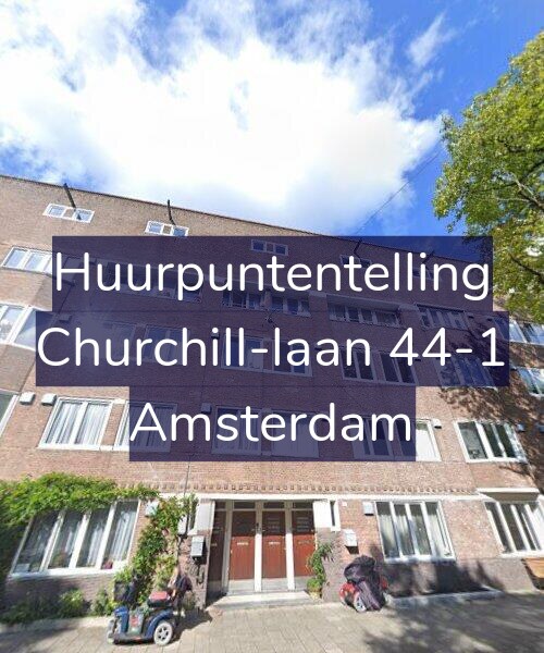 Foto gevel Huurpuntentelling voor Churchill-laan 44-1, Amsterdam