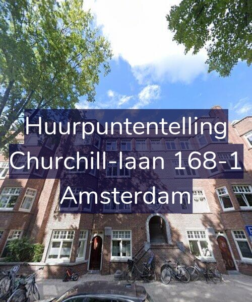 Foto gevel Huurpuntentelling voor Churchill-laan 168-1, Amsterdam