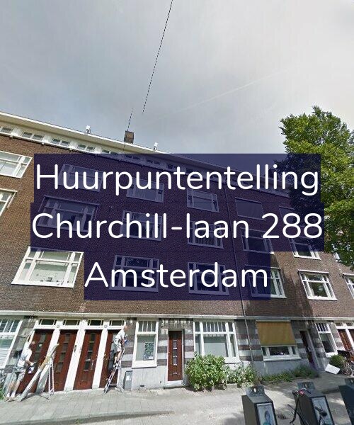 Foto gevel Huurpuntentelling voor Churchill-laan 288, Amsterdam
