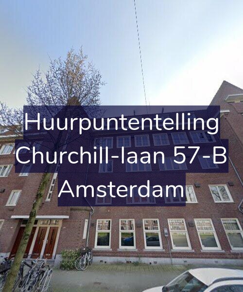 Foto gevel Huurpuntentelling voor Churchill-laan 57-B, Amsterdam