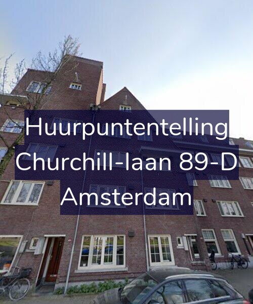 Foto gevel Huurpuntentelling voor Churchill-laan 89-D, Amsterdam