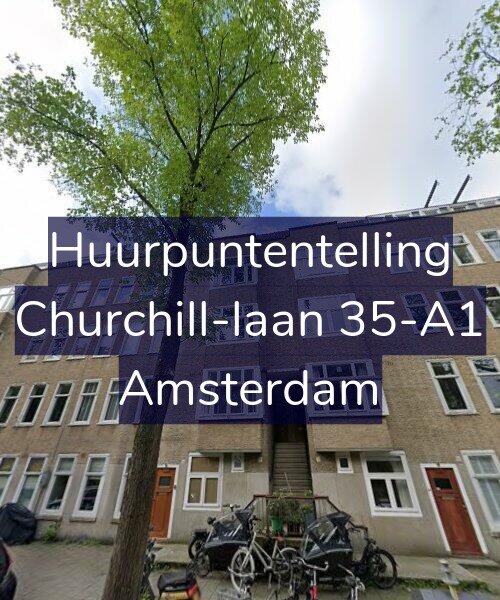 Foto gevel Huurpuntentelling voor Churchill-laan 35-A1, Amsterdam