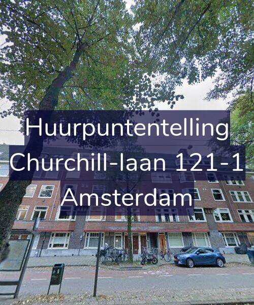 Foto gevel Huurpuntentelling voor Churchill-laan 121-1, Amsterdam
