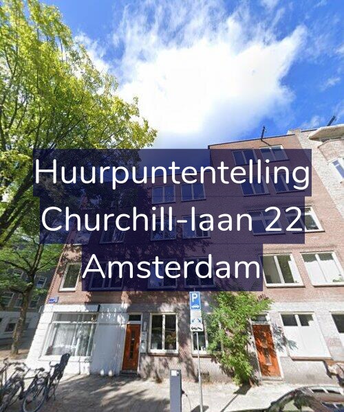 Foto gevel Huurpuntentelling voor Churchill-laan 22, Amsterdam