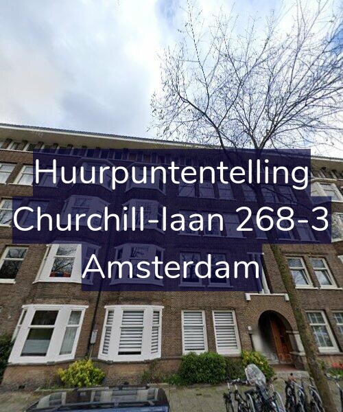 Foto gevel Huurpuntentelling voor Churchill-laan 268-3, Amsterdam