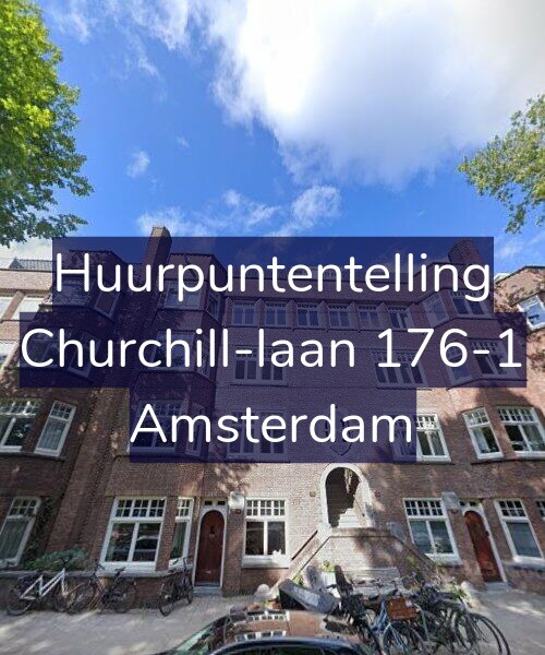 Foto gevel Huurpuntentelling voor Churchill-laan 176-1, Amsterdam