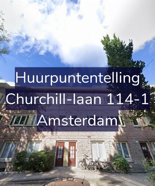 Foto gevel Huurpuntentelling voor Churchill-laan 114-1, Amsterdam