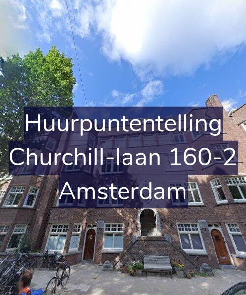 Foto gevel Huurpuntentelling voor Churchill-laan 160-2, Amsterdam