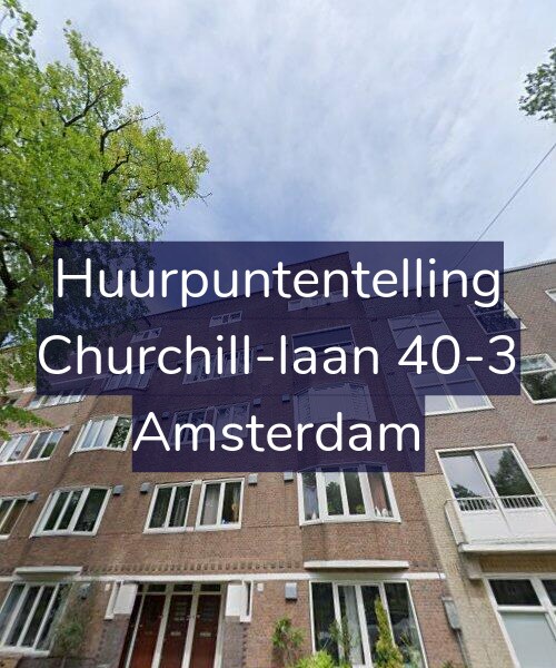 Foto gevel Huurpuntentelling voor Churchill-laan 40-3, Amsterdam