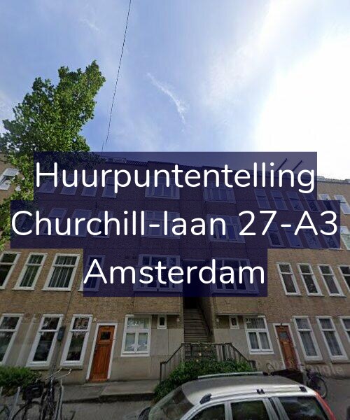 Foto gevel Huurpuntentelling voor Churchill-laan 27-A3, Amsterdam