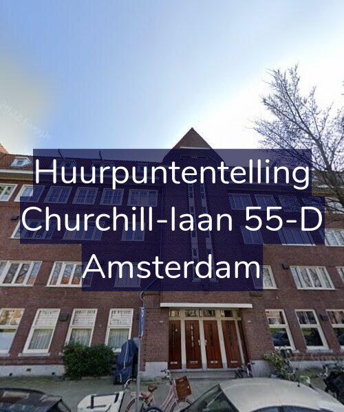 Foto gevel Huurpuntentelling voor Churchill-laan 55-D, Amsterdam