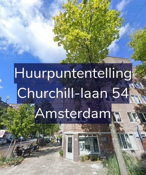 Foto gevel Huurpuntentelling voor Churchill-laan 54, Amsterdam