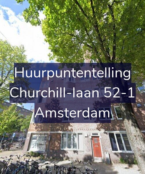 Foto gevel Huurpuntentelling voor Churchill-laan 52-1, Amsterdam