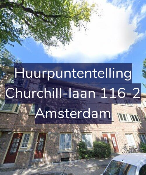 Foto gevel Huurpuntentelling voor Churchill-laan 116-2, Amsterdam