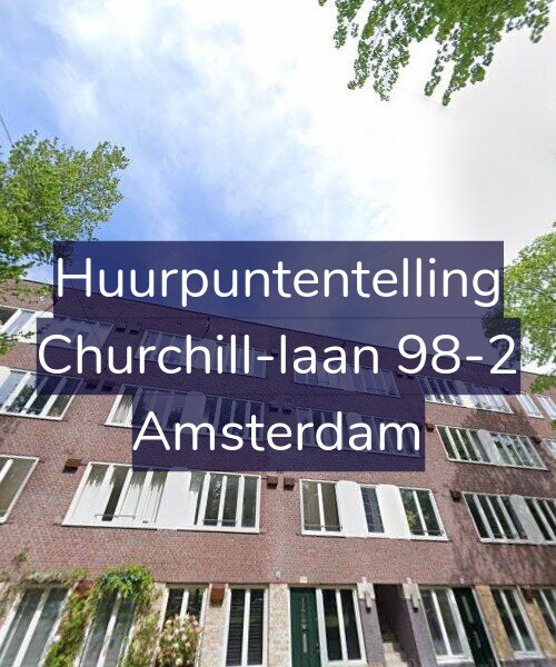 Foto gevel Huurpuntentelling voor Churchill-laan 98-2, Amsterdam