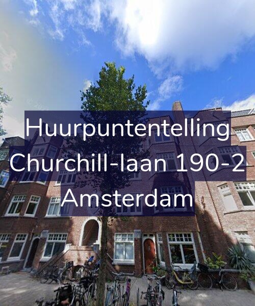 Foto gevel Huurpuntentelling voor Churchill-laan 190-2, Amsterdam