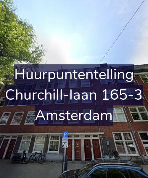 Foto gevel Huurpuntentelling voor Churchill-laan 165-3, Amsterdam