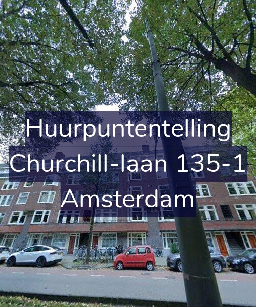 Foto gevel Huurpuntentelling voor Churchill-laan 135-1, Amsterdam