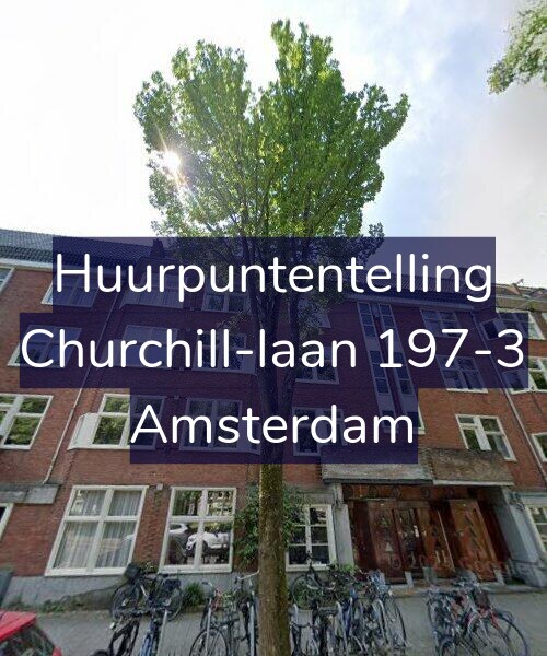 Foto gevel Huurpuntentelling voor Churchill-laan 197-3, Amsterdam