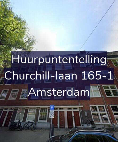 Foto gevel Huurpuntentelling voor Churchill-laan 165-1, Amsterdam