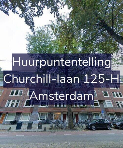 Foto gevel Huurpuntentelling voor Churchill-laan 125-H, Amsterdam