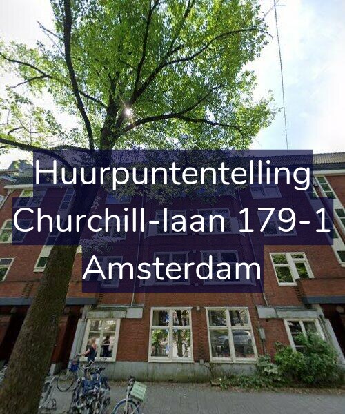 Foto gevel Huurpuntentelling voor Churchill-laan 179-1, Amsterdam