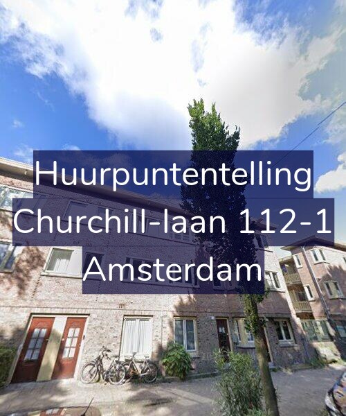 Foto gevel Huurpuntentelling voor Churchill-laan 112-1, Amsterdam