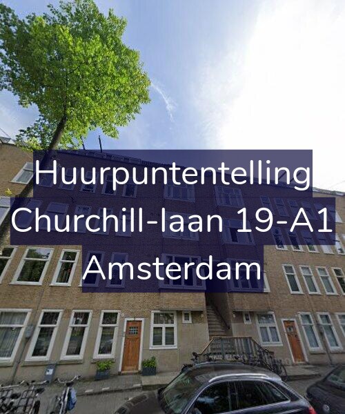 Foto gevel Huurpuntentelling voor Churchill-laan 19-A1, Amsterdam