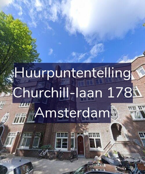 Foto gevel Huurpuntentelling voor Churchill-laan 178, Amsterdam