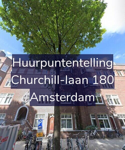 Foto gevel Huurpuntentelling voor Churchill-laan 180, Amsterdam