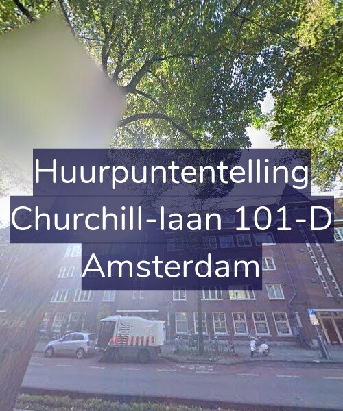 Foto gevel Huurpuntentelling voor Churchill-laan 101-D, Amsterdam