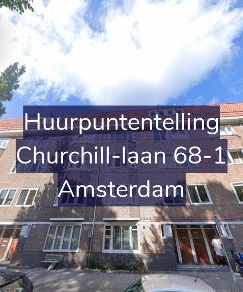 Foto gevel Huurpuntentelling voor Churchill-laan 68-1, Amsterdam