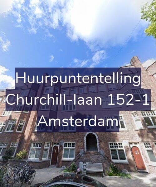 Foto gevel Huurpuntentelling voor Churchill-laan 152-1, Amsterdam