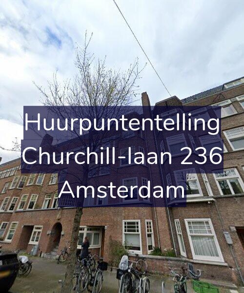 Foto gevel Huurpuntentelling voor Churchill-laan 236, Amsterdam