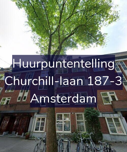 Foto gevel Huurpuntentelling voor Churchill-laan 187-3, Amsterdam