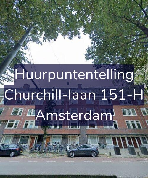 Foto gevel Huurpuntentelling voor Churchill-laan 151-H, Amsterdam