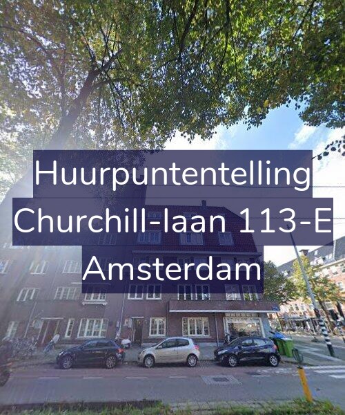 Foto gevel Huurpuntentelling voor Churchill-laan 113-E, Amsterdam