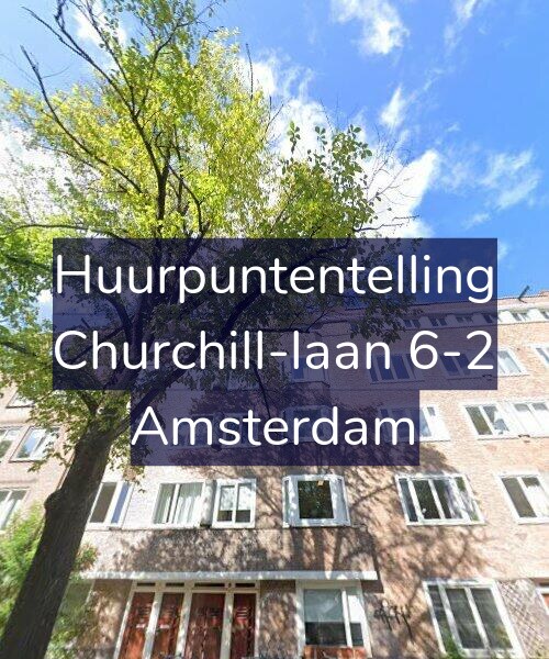 Foto gevel Huurpuntentelling voor Churchill-laan 6-2, Amsterdam