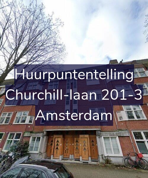 Foto gevel Huurpuntentelling voor Churchill-laan 201-3, Amsterdam