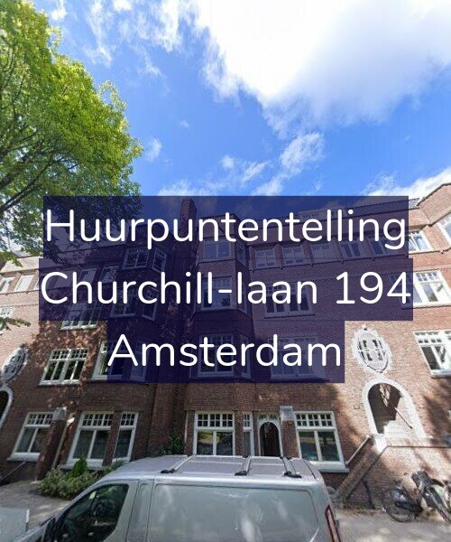 Foto gevel Huurpuntentelling voor Churchill-laan 194, Amsterdam
