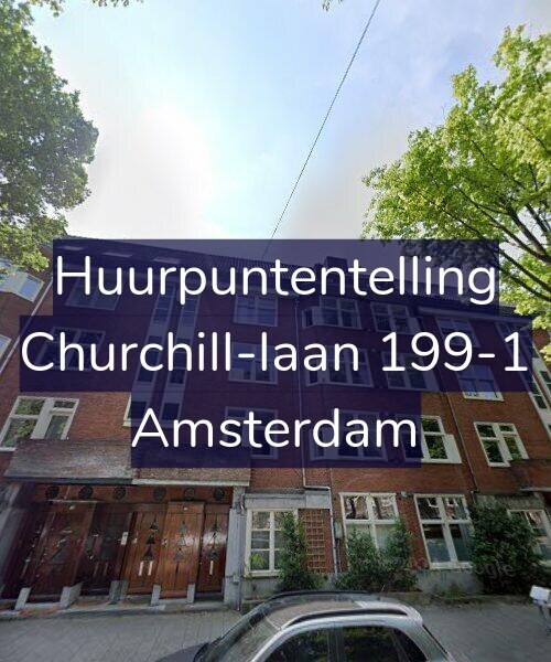 Foto gevel Huurpuntentelling voor Churchill-laan 199-1, Amsterdam