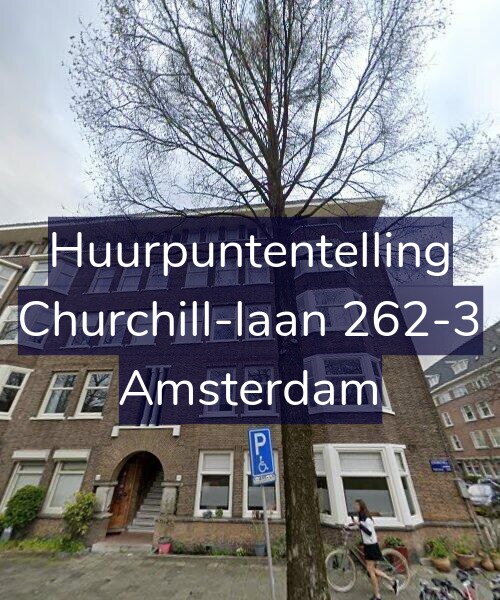 Foto gevel Huurpuntentelling voor Churchill-laan 262-3, Amsterdam