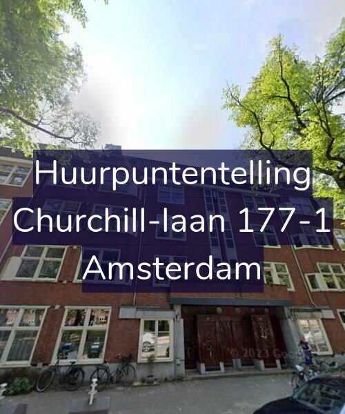 Foto gevel Huurpuntentelling voor Churchill-laan 177-1, Amsterdam