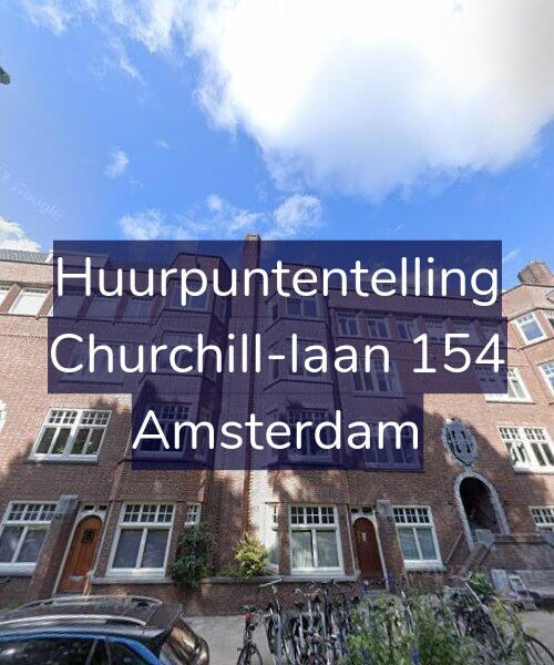 Foto gevel Huurpuntentelling voor Churchill-laan 154, Amsterdam