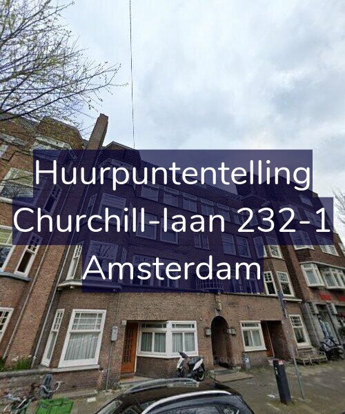 Foto gevel Huurpuntentelling voor Churchill-laan 232-1, Amsterdam