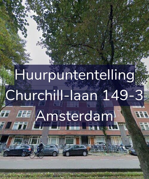 Foto gevel Huurpuntentelling voor Churchill-laan 149-3, Amsterdam