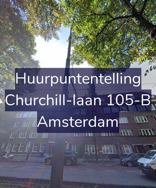 Foto gevel Huurpuntentelling voor Churchill-laan 105-B, Amsterdam