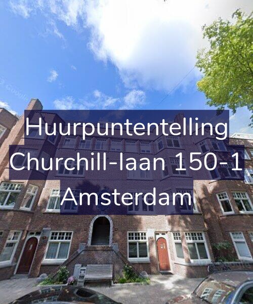 Foto gevel Huurpuntentelling voor Churchill-laan 150-1, Amsterdam